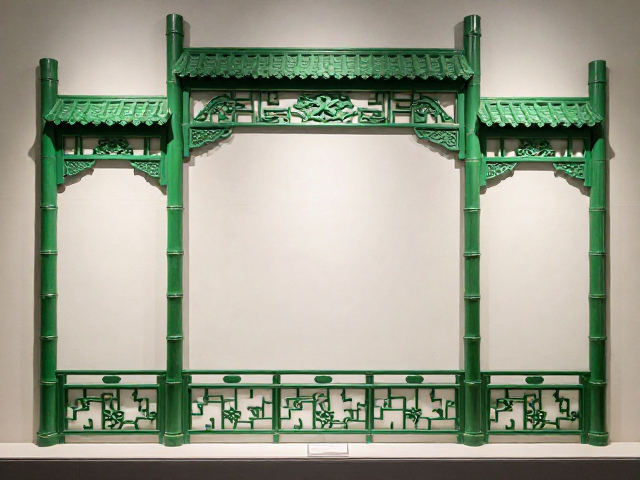 留青竹刻在展览展示中,融合民俗陈设与建筑装饰的艺术呈现