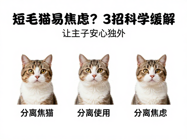 短毛猫好奇心重易分离焦虑?3招科学缓解,让主子安心独处