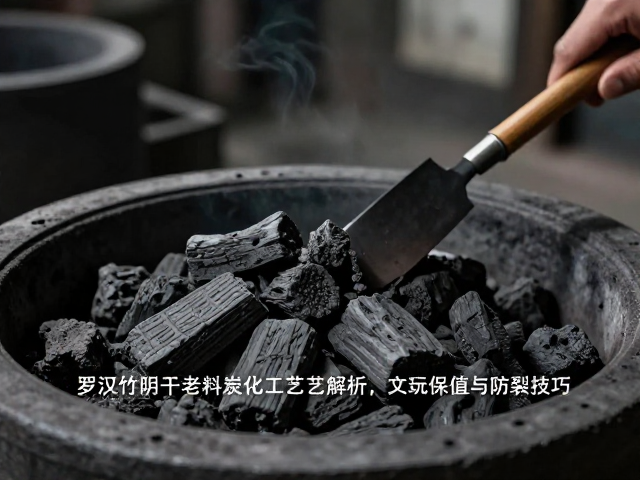 罗汉竹阴干老料炭化工艺解析,文玩保值与防裂技巧