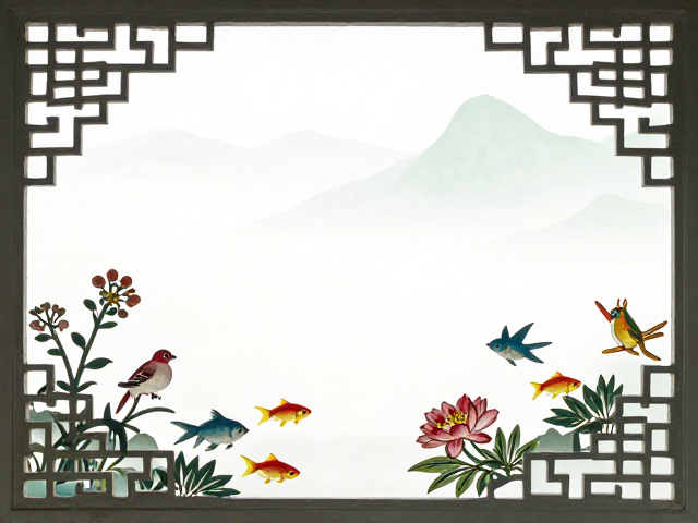 花鸟鱼虫配山水镂空,打造中式庭院意境,高颜值装饰灵感