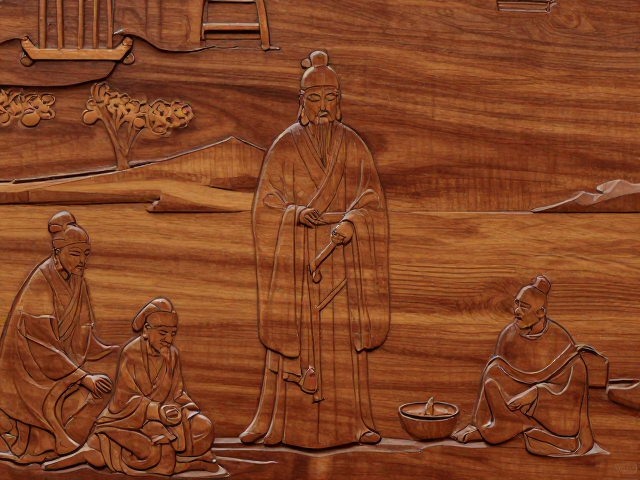 道家思想入画,书画入雕木之温润厚重,探寻非遗艺术之美