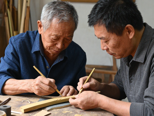 非遗传承人亲授竹木雕刻，师徒传承匠心，探访手作工坊
