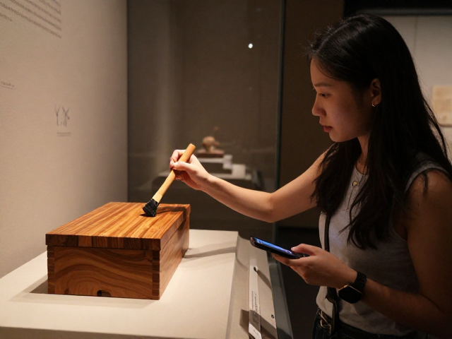博物馆展品涂木蜡油保养与AR导览讲解，沉浸式文化体验新玩法