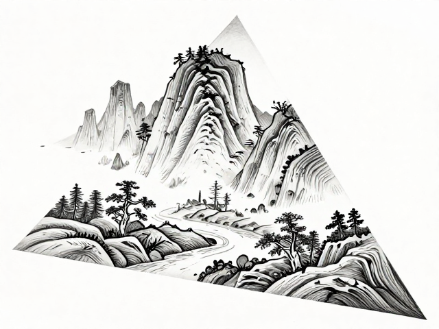 三角刀刻山水,细密工整的刀法如何呈现绝美景观?