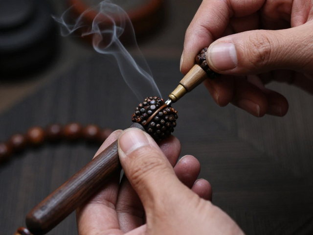 阴沉木烟熏着色,平衡内部应力,揭秘文玩修复核心工艺