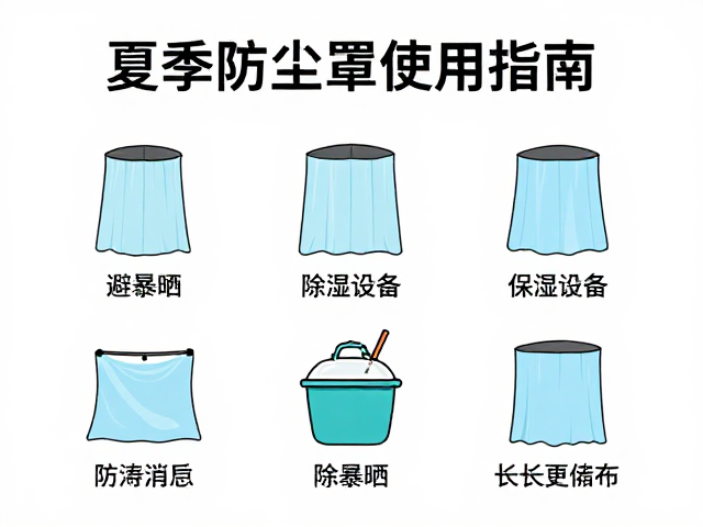 夏季防尘罩使用指南,避暴晒,除湿设备,延长使用寿命