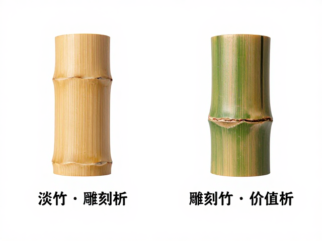 淡竹与斑竹区别,竹木雕刻选材指南及价值解析