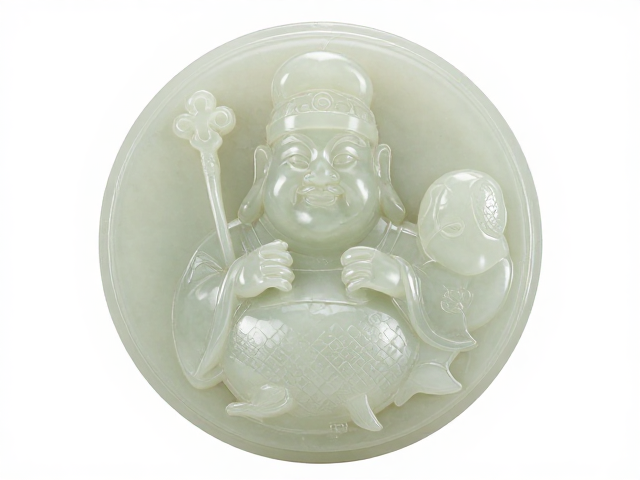 福禄寿禧连年有余圆雕,寓意吉祥的非遗玉雕艺术赏析