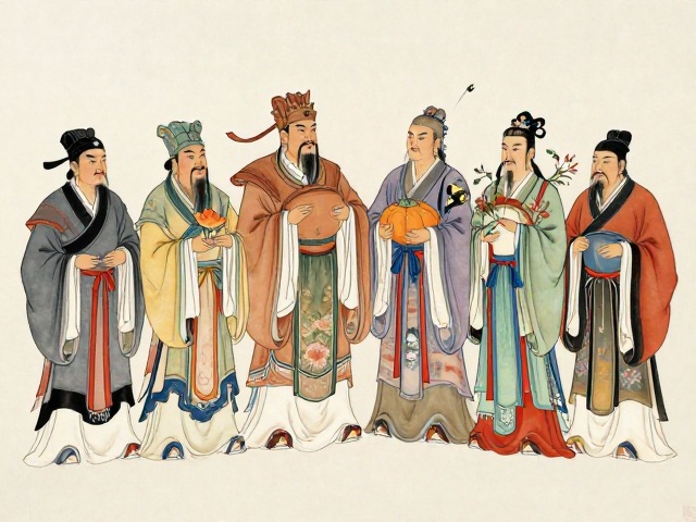 八仙贺寿梅兰竹菊花鸟画寓意解析,传统题材风水与收藏价值指南