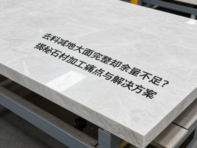 去料减地大面完整却余量不足?揭秘石材加工痛点与解决方案
