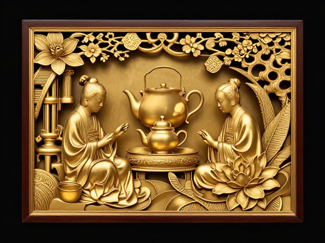 潮州木雕金漆辉煌，禅意美学茶器香具的东方雅韵