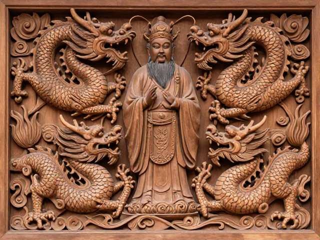 福建木雕八仙文化，龙凤呈祥的宗教民俗艺术之美