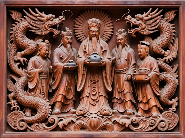 福建木雕八仙文化，龙凤呈祥的宗教民俗艺术之美