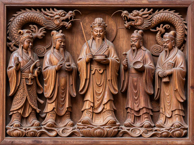 福建木雕八仙文化，龙凤呈祥的宗教民俗艺术之美