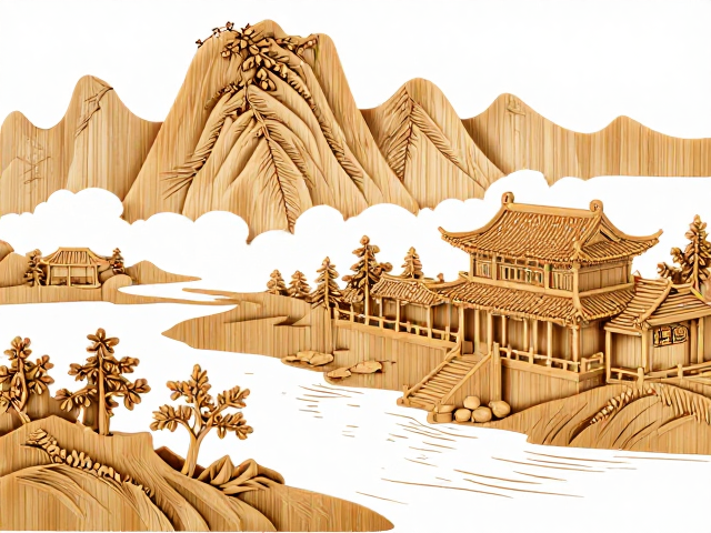 周颢竹刻赏析,嘉定竹刻文人气韵中的山水楼阁意境