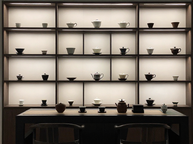 茶席装饰与背景墙设计灵感,打造茶器展示柜的高级感空间美学