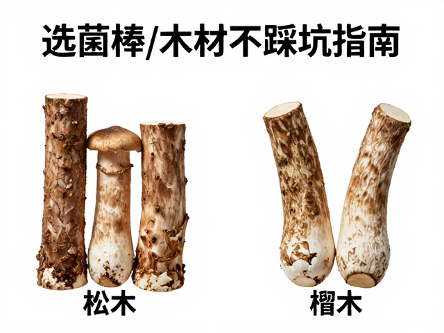 松木、杂木、椴木区别,选菌棒/木材不踩坑指南