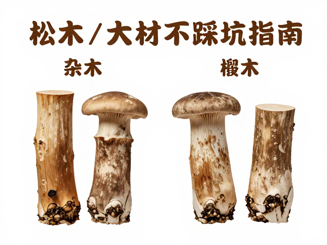 松木、杂木、椴木区别,选菌棒/木材不踩坑指南