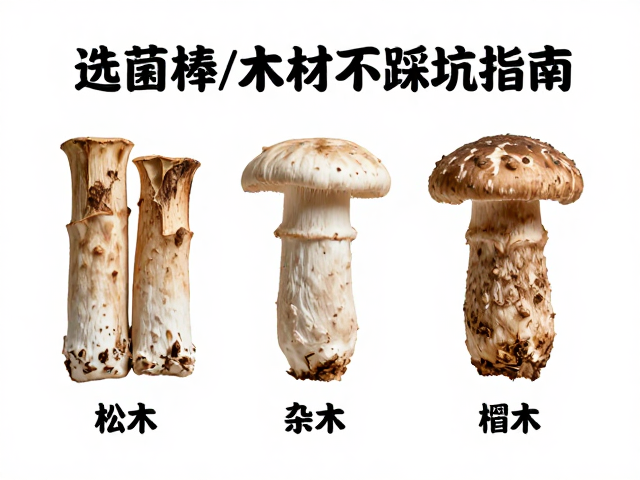 松木、杂木、椴木区别,选菌棒/木材不踩坑指南