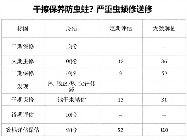 干擦保养防虫蛀?严重虫蛀送修,定期评估全攻略