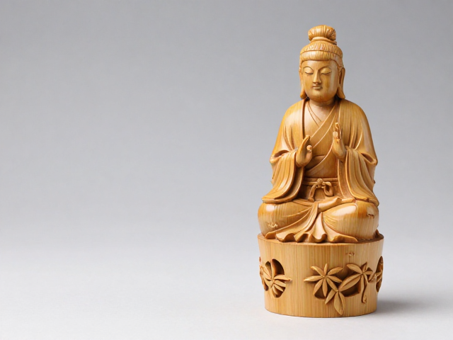 竹雕人物禅意空间装饰,传统题材现代转化美学