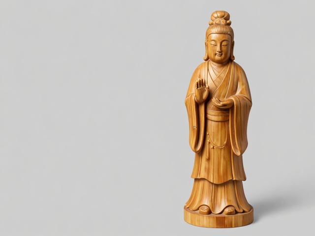 竹雕人物禅意空间装饰,传统题材现代转化美学
