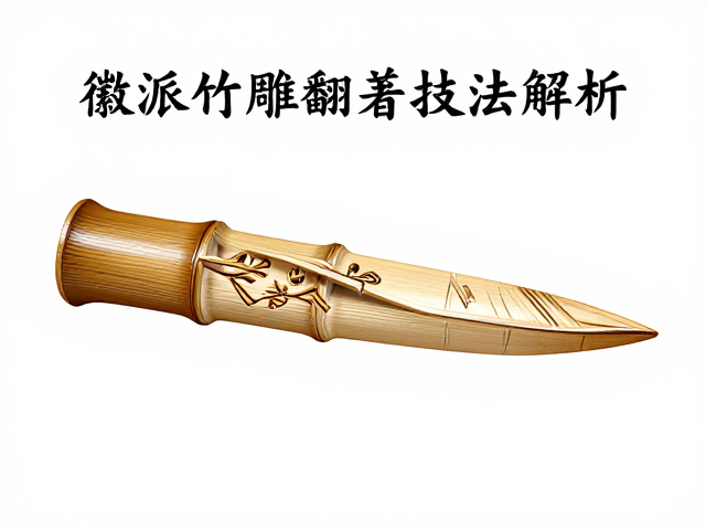 徽派竹雕翻著技法解析,线刻入门指南与艺术鉴赏