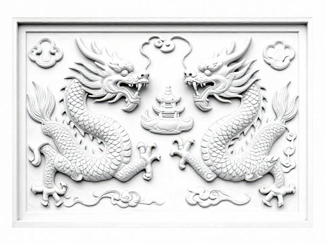 龙凤瑞兽浮雕起稿打样技巧,传统工艺与现代审美的融合之道