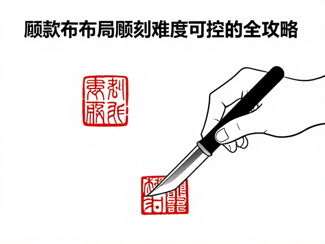 篆刻刀法顺序与题款布局,雕刻难度可控的全攻略
