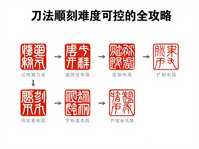 篆刻刀法顺序与题款布局,雕刻难度可控的全攻略