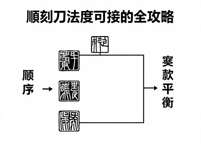 篆刻刀法顺序与题款布局,雕刻难度可控的全攻略