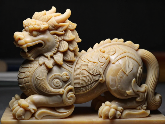 毛雕到成品过渡，细刻层次深浅分明，揭秘雕刻核心工序
