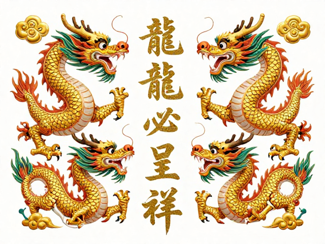 龙凤呈祥寓意深,宗教文化中的疏密有致美学解析