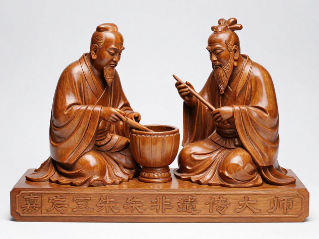 嘉定三朱非遗大师樟木雕，具纪念价值的传世臻品