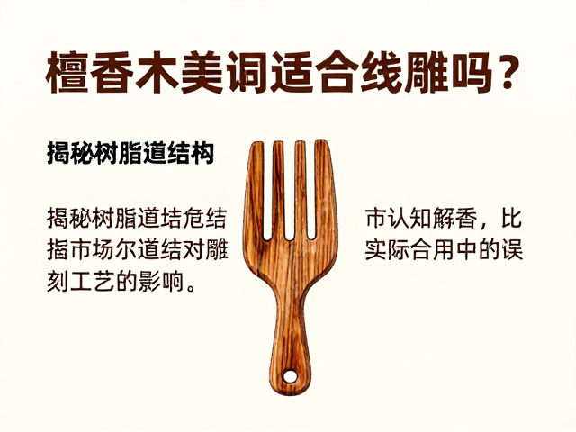檀香木适合线雕吗?揭秘树脂道结构对雕刻工艺的影响