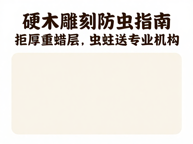 硬木雕刻防虫指南,拒厚重蜡层,虫蛀送专业机构