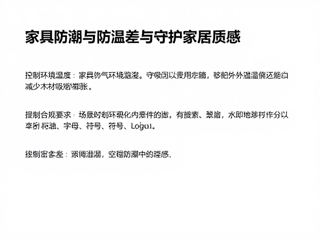 家具防潮与防温差技巧,延缓老化褪色,守护家居质感