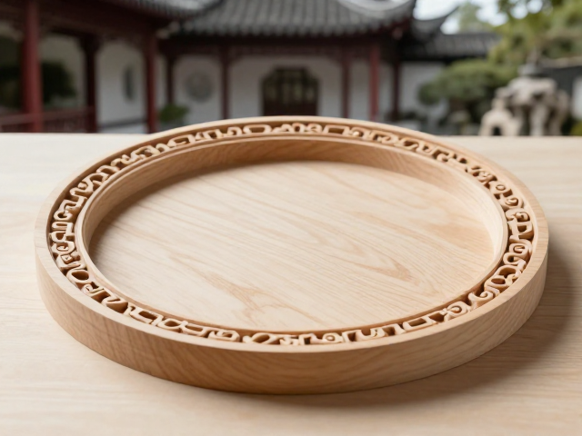 木雕果盘打坯工艺，园林建筑中的匠心细节解析