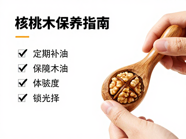 核桃木保养指南,定期补油,锁住原木自然光泽