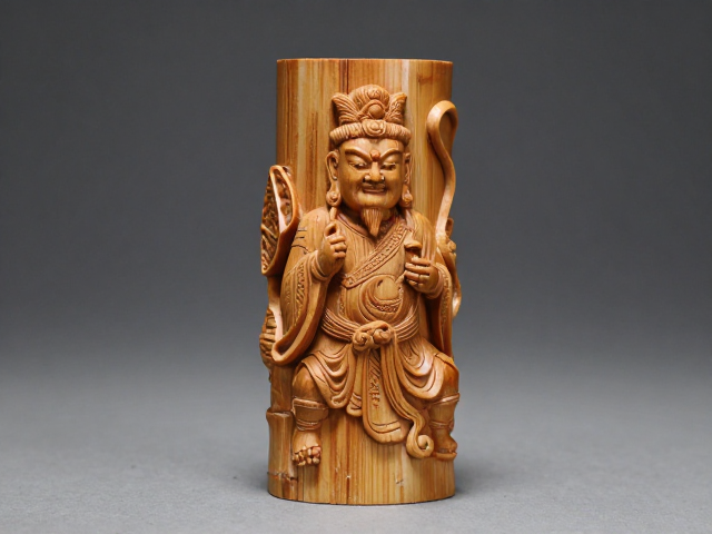 神话人物竹根雕摆件,传承非遗匠心,寓意吉祥的艺术珍品