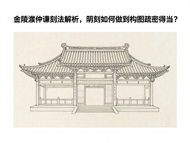 金陵濮仲谦刻法解析,阴刻如何做到构图疏密得当?