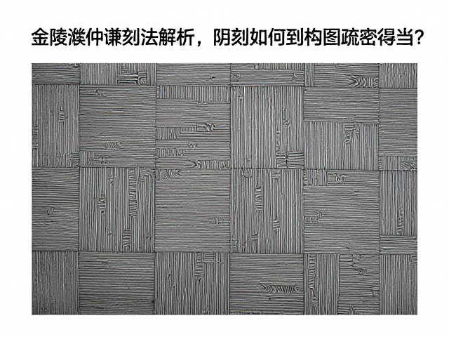 金陵濮仲谦刻法解析,阴刻如何做到构图疏密得当?