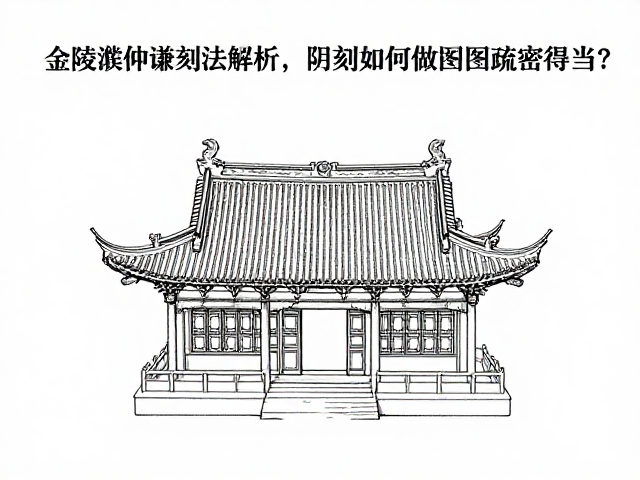 金陵濮仲谦刻法解析,阴刻如何做到构图疏密得当?