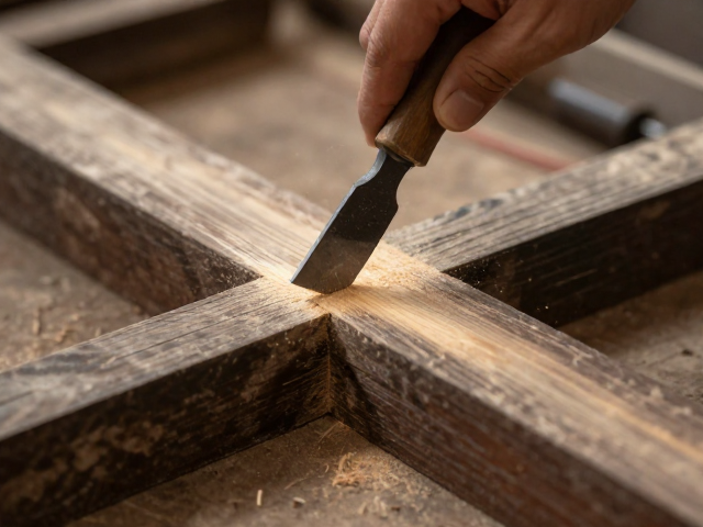 仿古建筑构件加工,砍削出形与工具钝化处理技巧