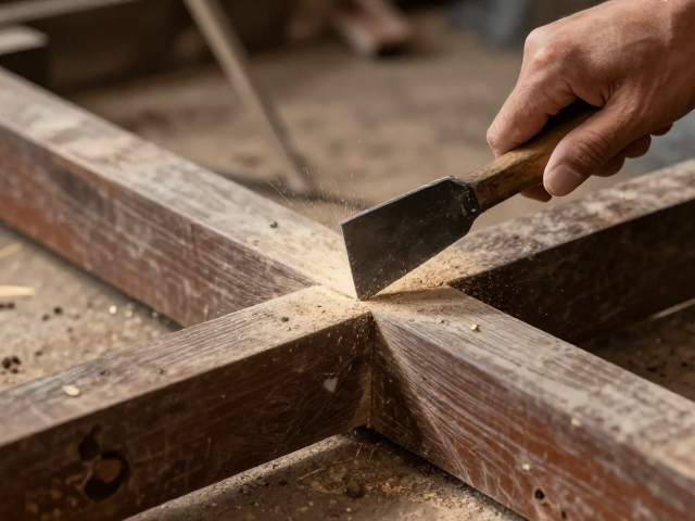 仿古建筑构件加工,砍削出形与工具钝化处理技巧
