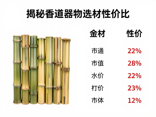 金竹与普通毛竹料价格对比，揭秘香道器物选材性价比