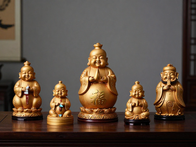 福禄寿禧摆件寓意,庄重肃穆设计,祈愿福寿绵长吉祥