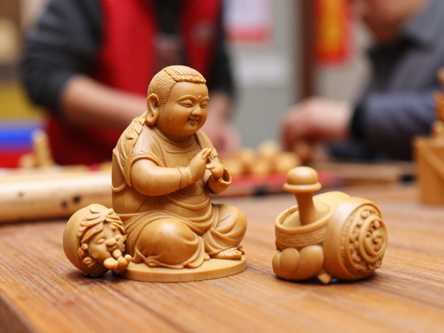 闽侯黄杨木雕,细腻温润,定格民俗生活里的非遗匠心