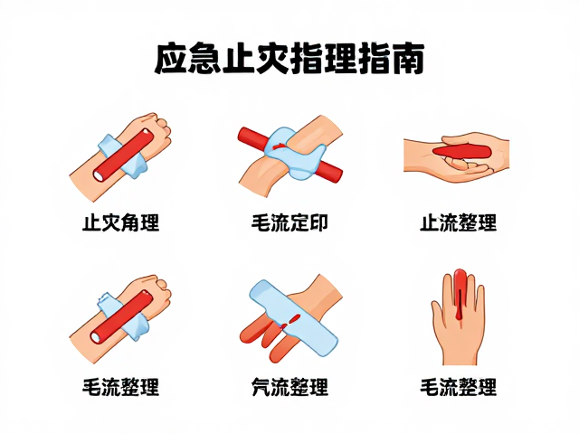 应急止血处理指南,功能性修剪技巧与毛流整理全解析
