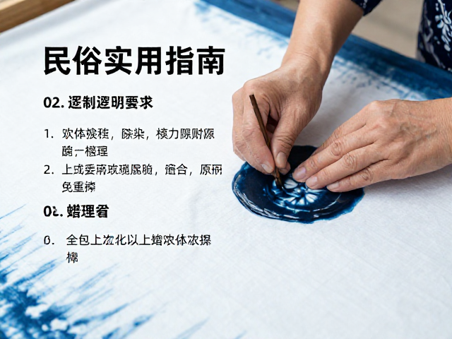 民俗体验馆展示蜡染,上蜡技巧与避免重摔的实用指南